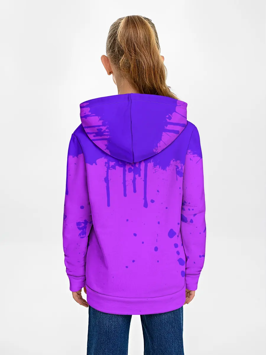 Детское худи / ROBLOX ФИОЛЕТОВЫЕ ПОДТЕКИ