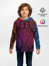 Детское худи / Фиолетовый узор 3D