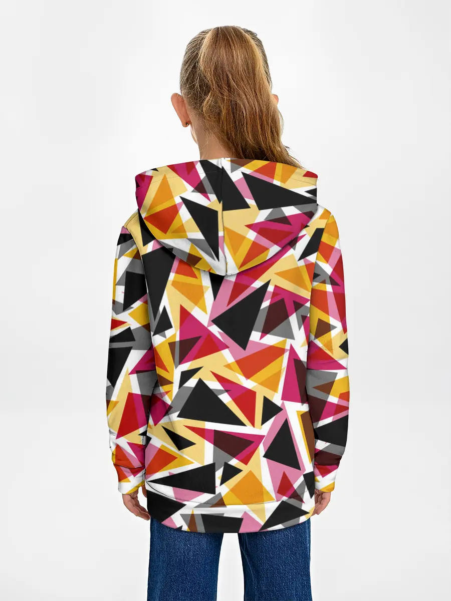 Детское худи / Разноцветные треугольники