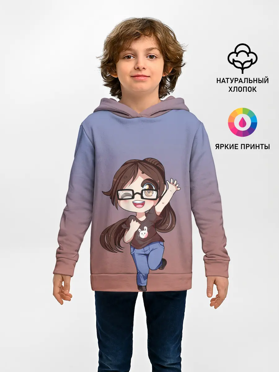 Детское худи / обычная девочка фрилансер