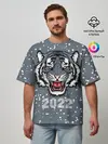 Мужская футболка оверсайз / Водяной тигр 2022