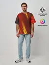 Мужская футболка оверсайз / Red sport style