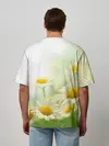 Мужская футболка оверсайз / Полевые ромашки