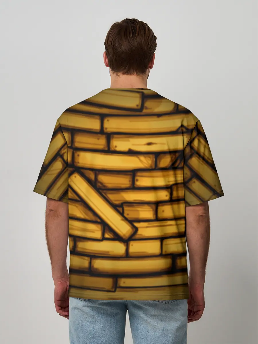 Мужская футболка оверсайз / Bendy and the ink machine