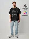 Мужская футболка оверсайз / ИГРА В КАЛЬМАРА GAME OVER