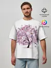 Мужская футболка оверсайз / Цветочное Дерево