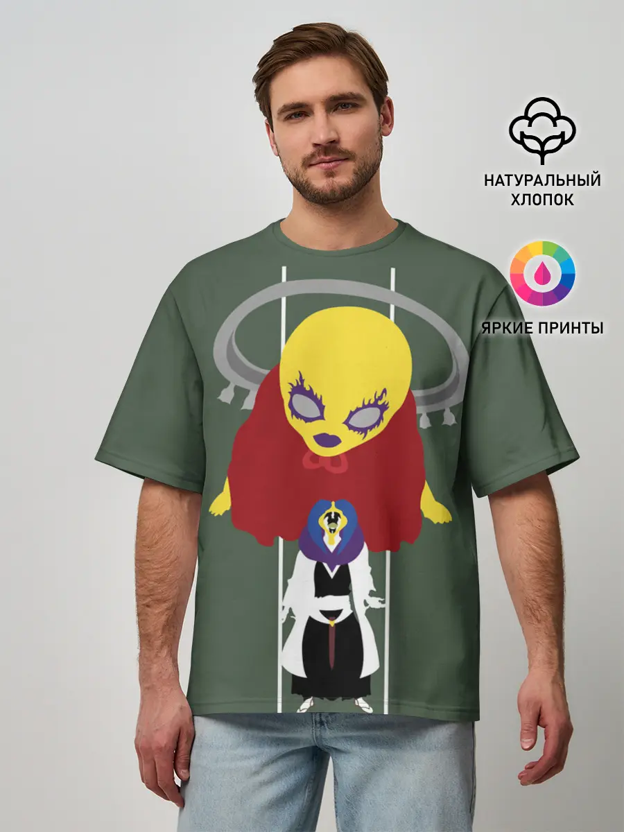 Мужская футболка оверсайз / Mayuri Kurotsuchi