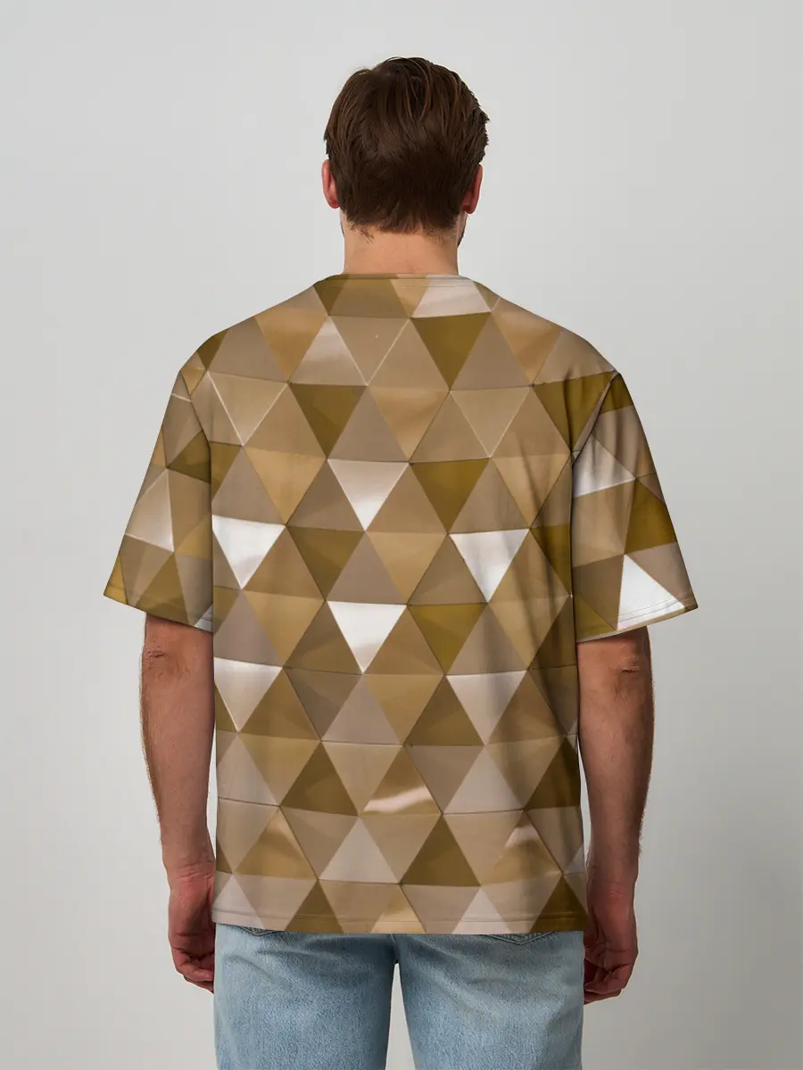 Мужская футболка оверсайз / Кристализация