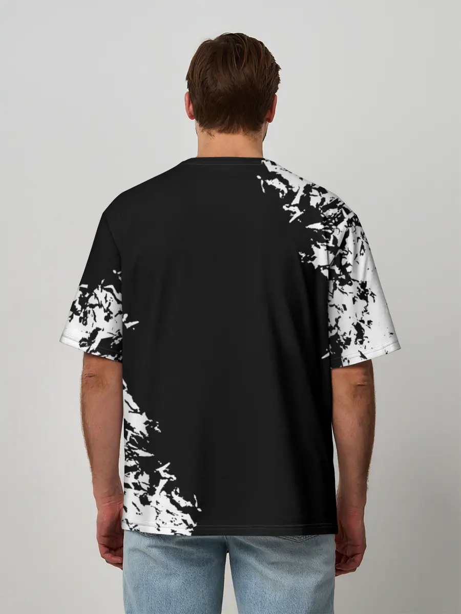 Мужская футболка оверсайз / Marshmello Кошмар