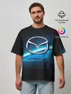 Мужская футболка оверсайз / mazda machine motor XXI