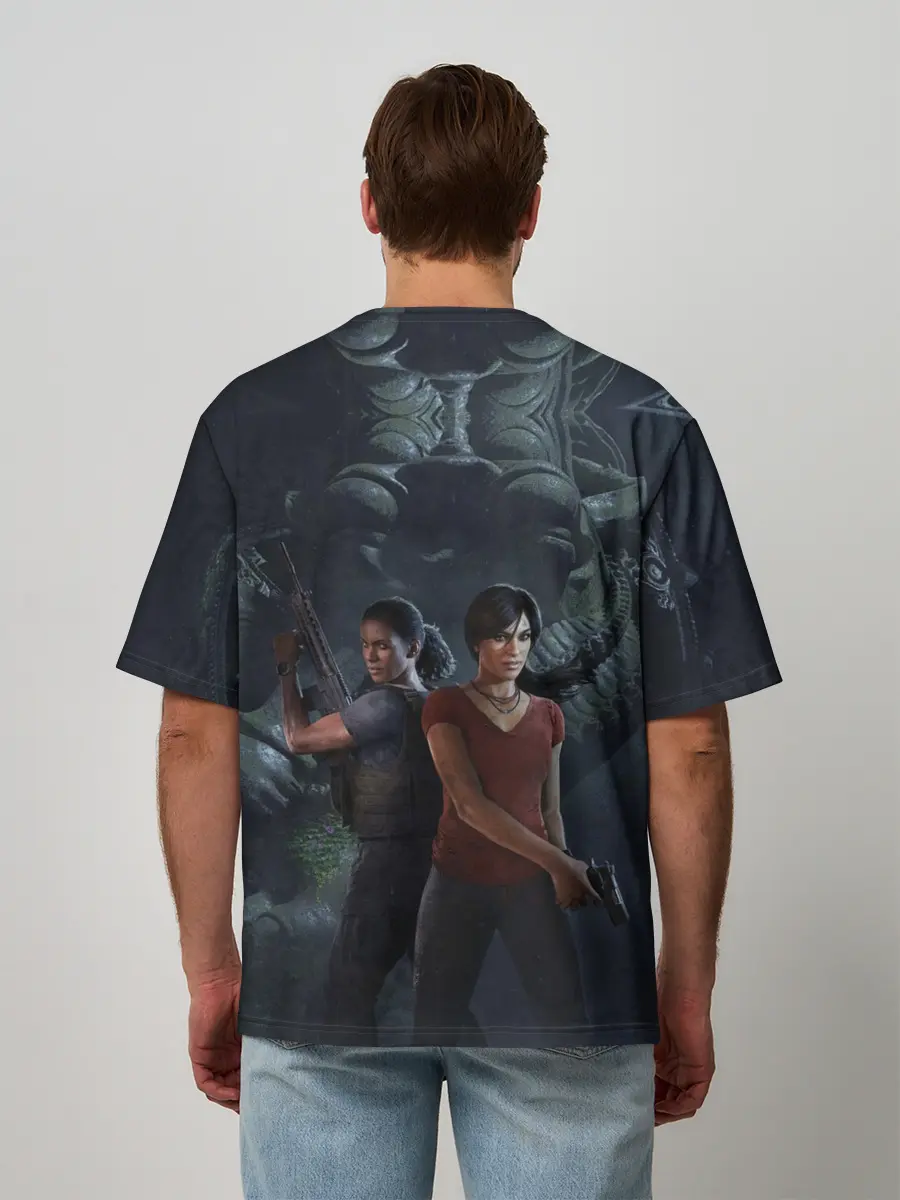 Мужская футболка оверсайз / Uncharted The Lost Legacy