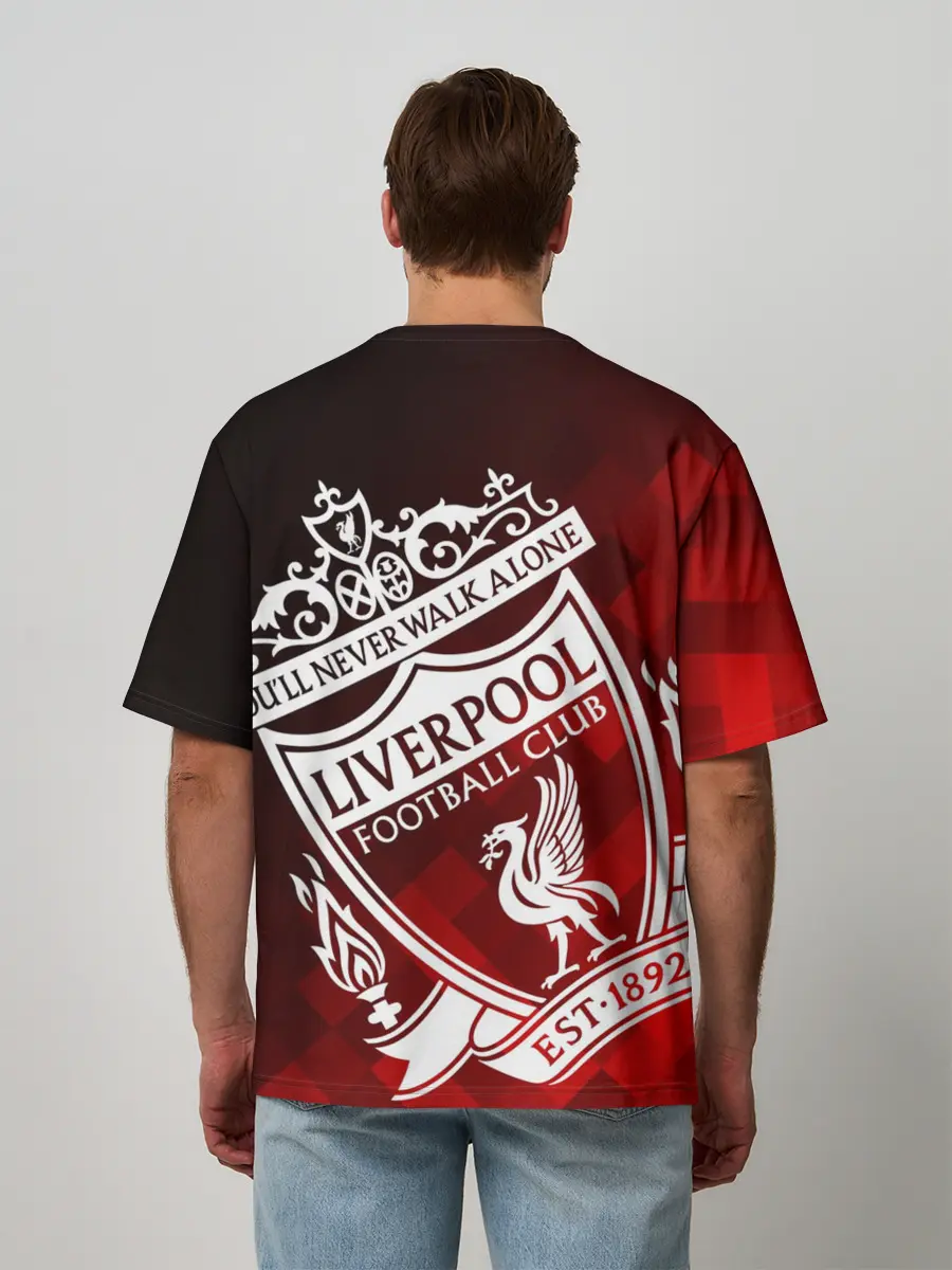 Мужская футболка оверсайз / LIVERPOOL / ЛИВЕРПУЛЬ
