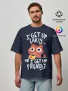 Мужская футболка оверсайз / I Get Up
