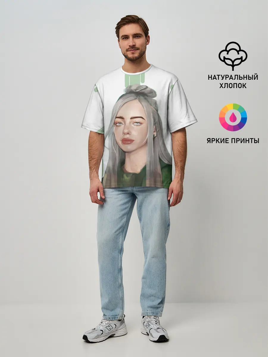 Мужская футболка оверсайз / BILLIE EILISH