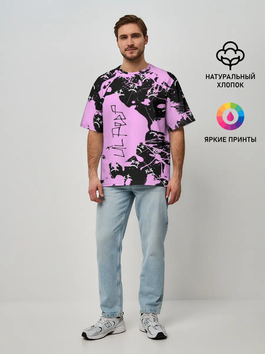 Мужская футболка оверсайз / LIL PEEP