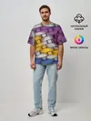 Мужская футболка оверсайз / АБСТРАКТ