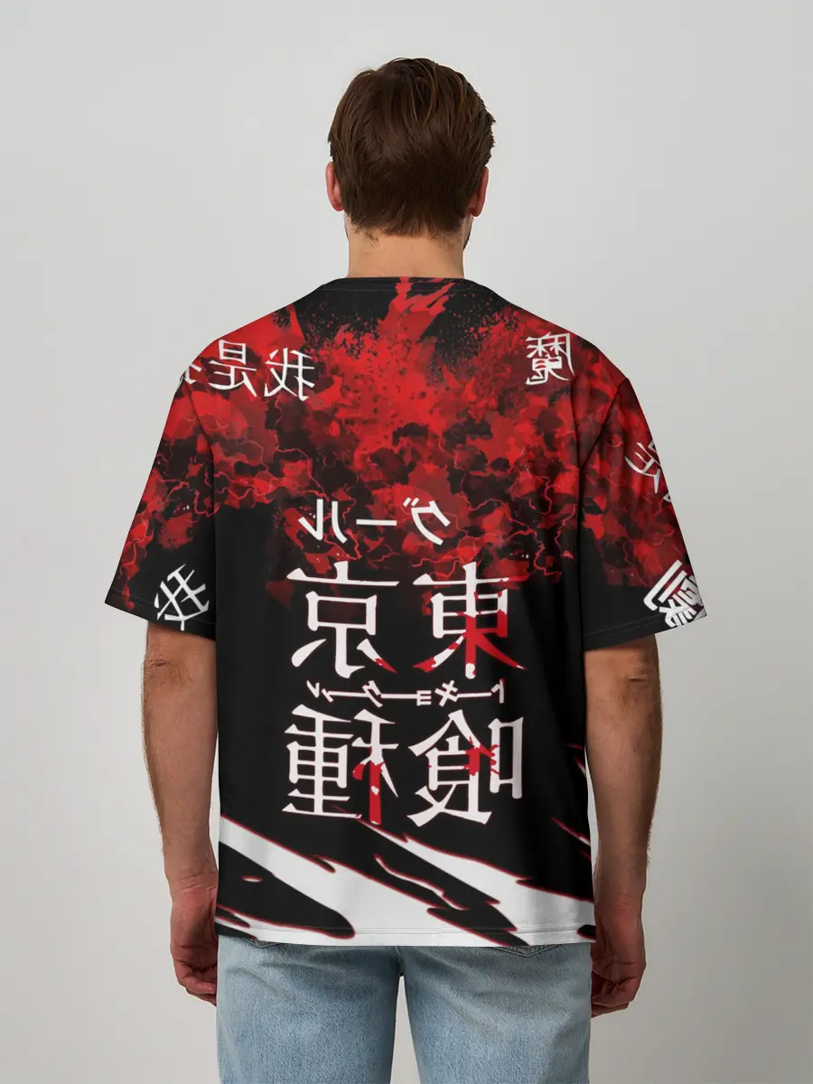 Мужская футболка оверсайз / Токийский Гуль