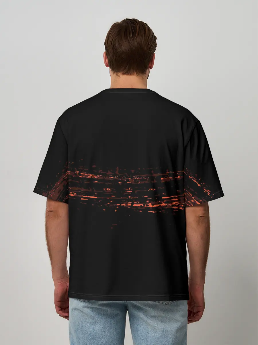 Мужская футболка оверсайз / Кролик с Пистолетами: Измайлов