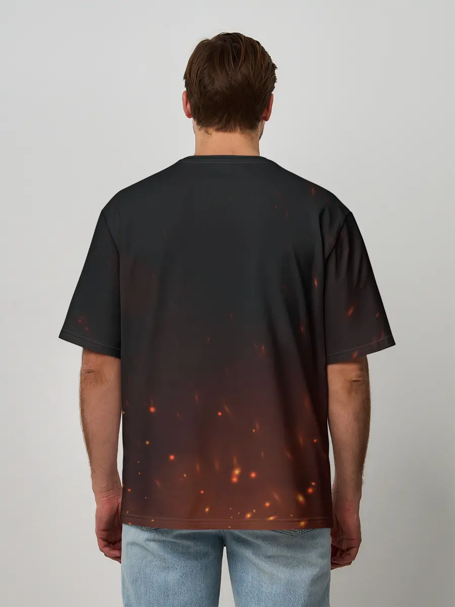 Мужская футболка оверсайз / DEATH STRANDING - Cliff