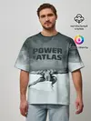 Мужская футболка оверсайз / Power of the Atlas
