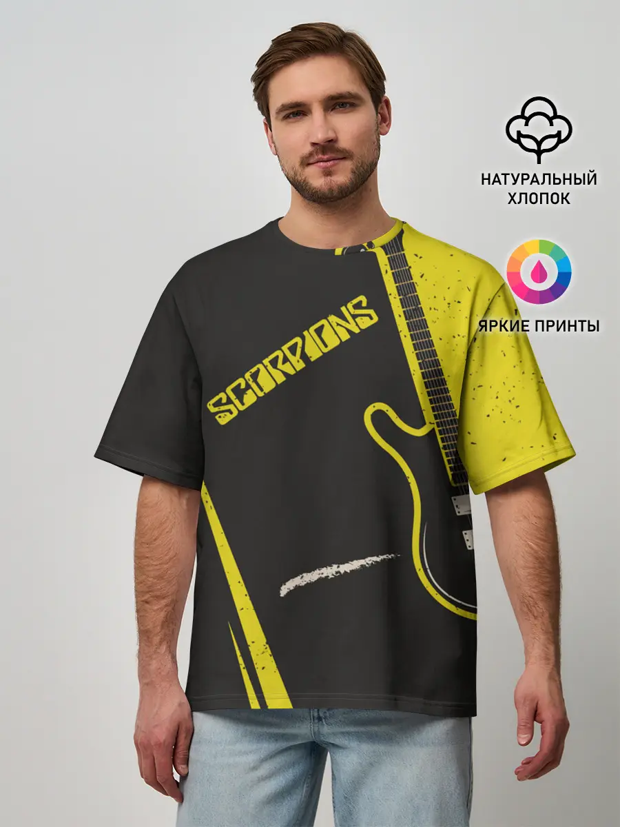 Мужская футболка оверсайз / Scorpions