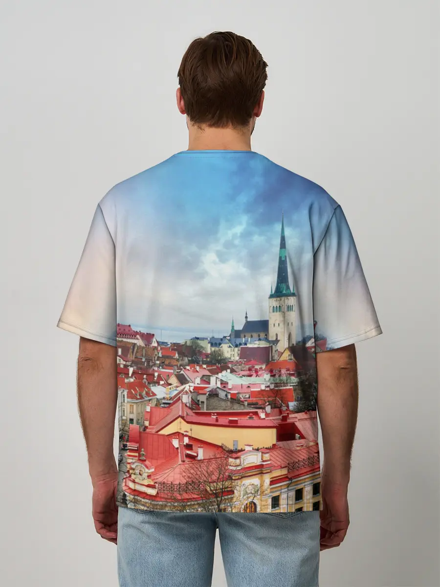 Мужская футболка оверсайз / Таллин