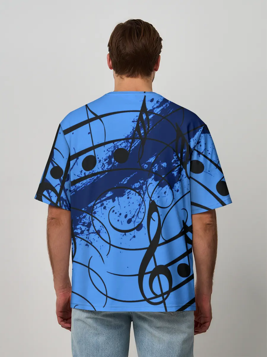 Мужская футболка оверсайз / Музыка