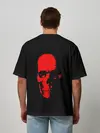 Мужская футболка оверсайз / Кровавый череп