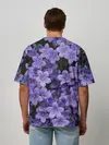 Мужская футболка оверсайз / Фиолетовый цвет весны
