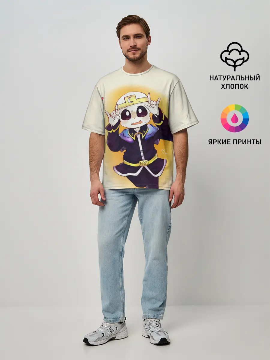 Мужская футболка оверсайз / Undertale