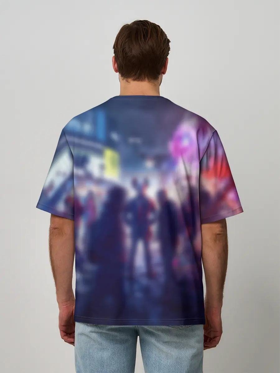 Мужская футболка оверсайз / Маска Watch dogs