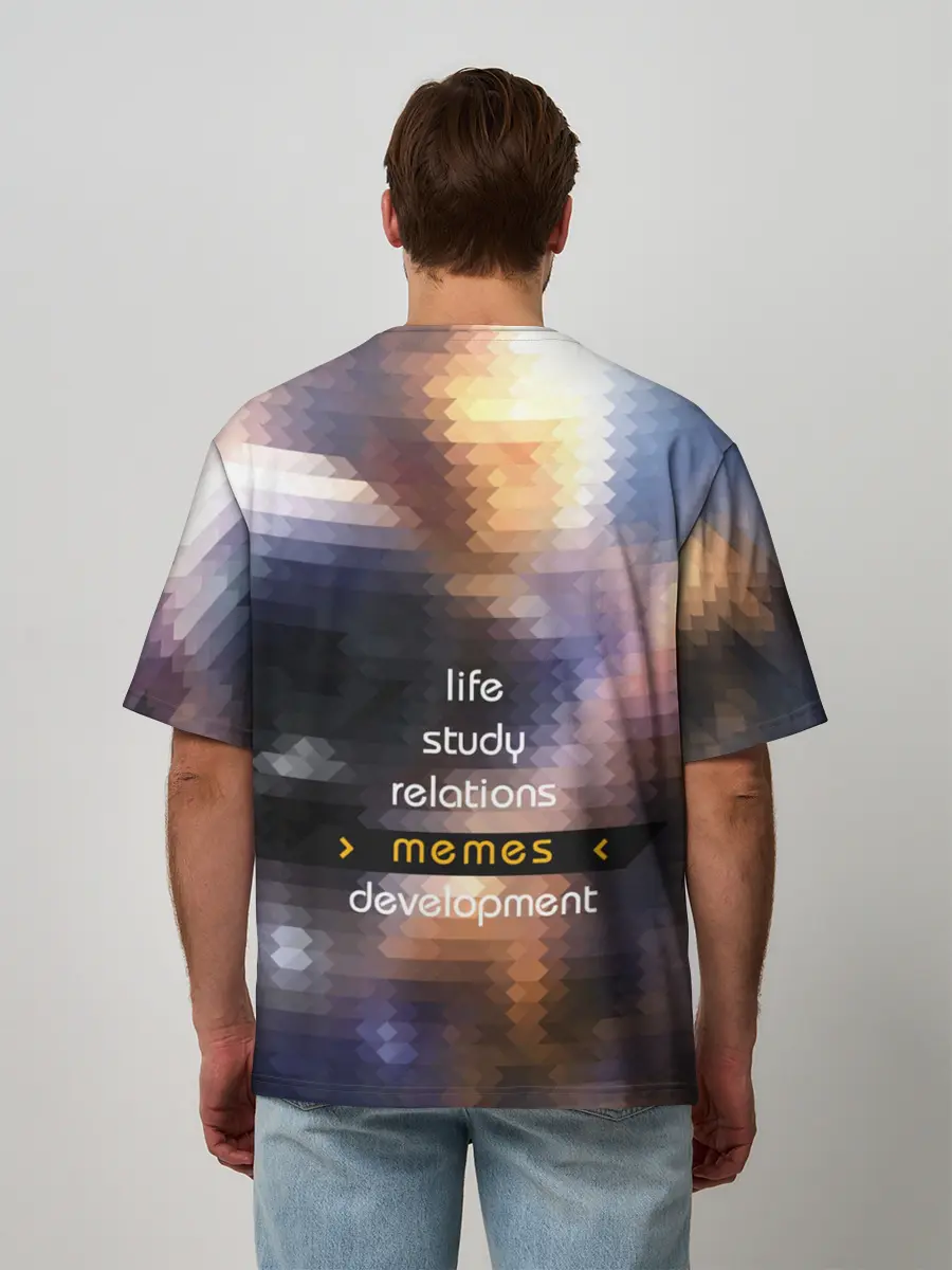 Мужская футболка оверсайз / Memes Nation