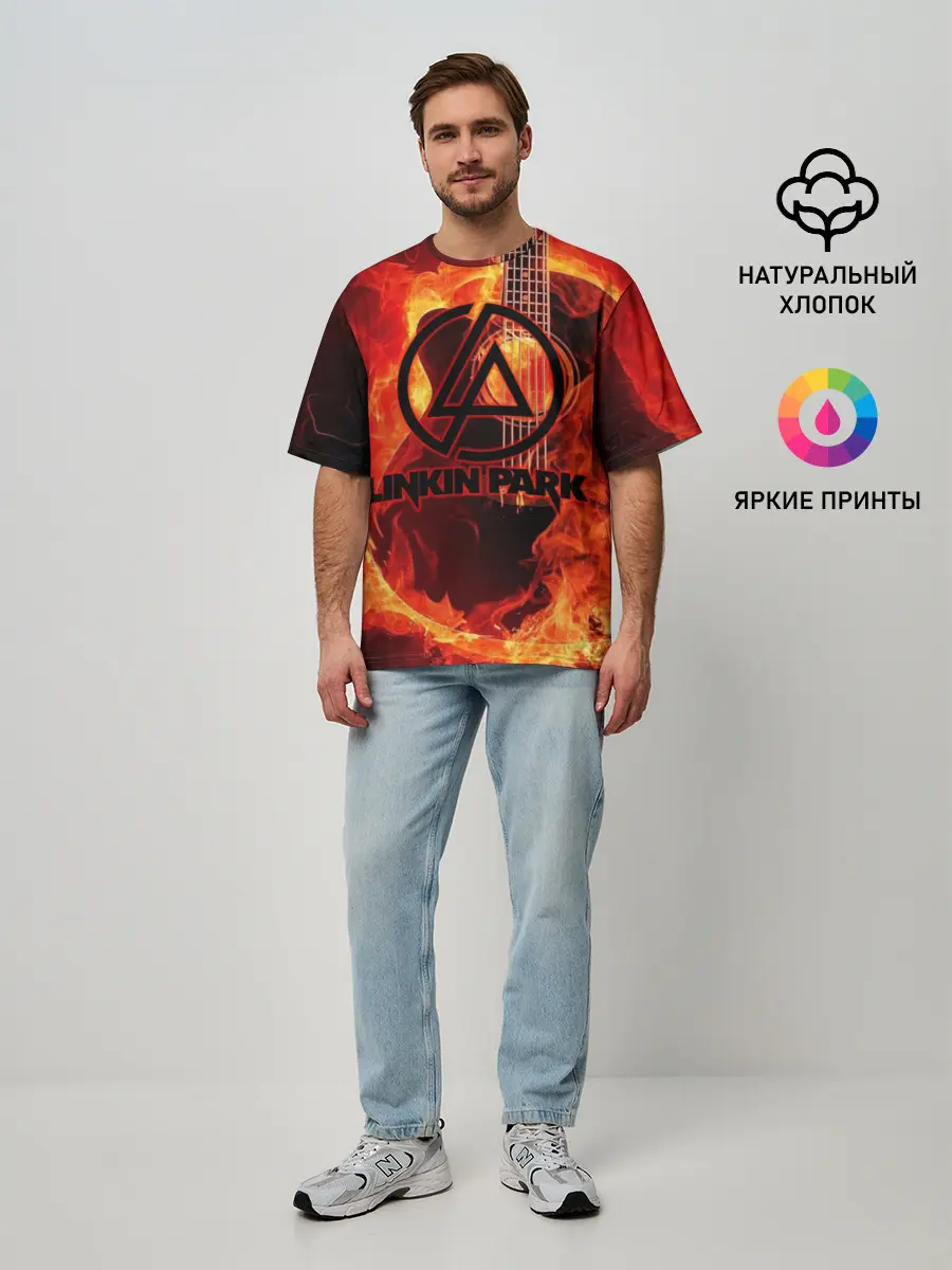 Мужская футболка оверсайз / Linkin Park