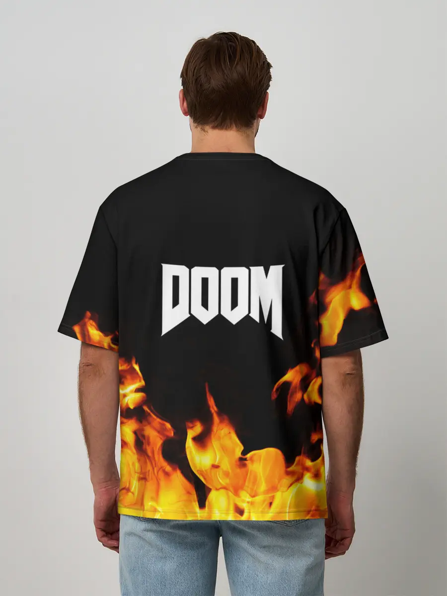 Мужская футболка оверсайз / CYBER DEMON | КИБЕР ДЕМОН