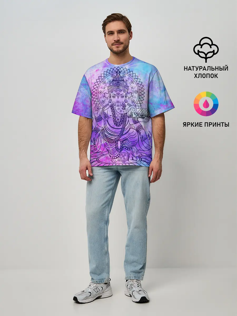 Мужская футболка оверсайз / Буддизм