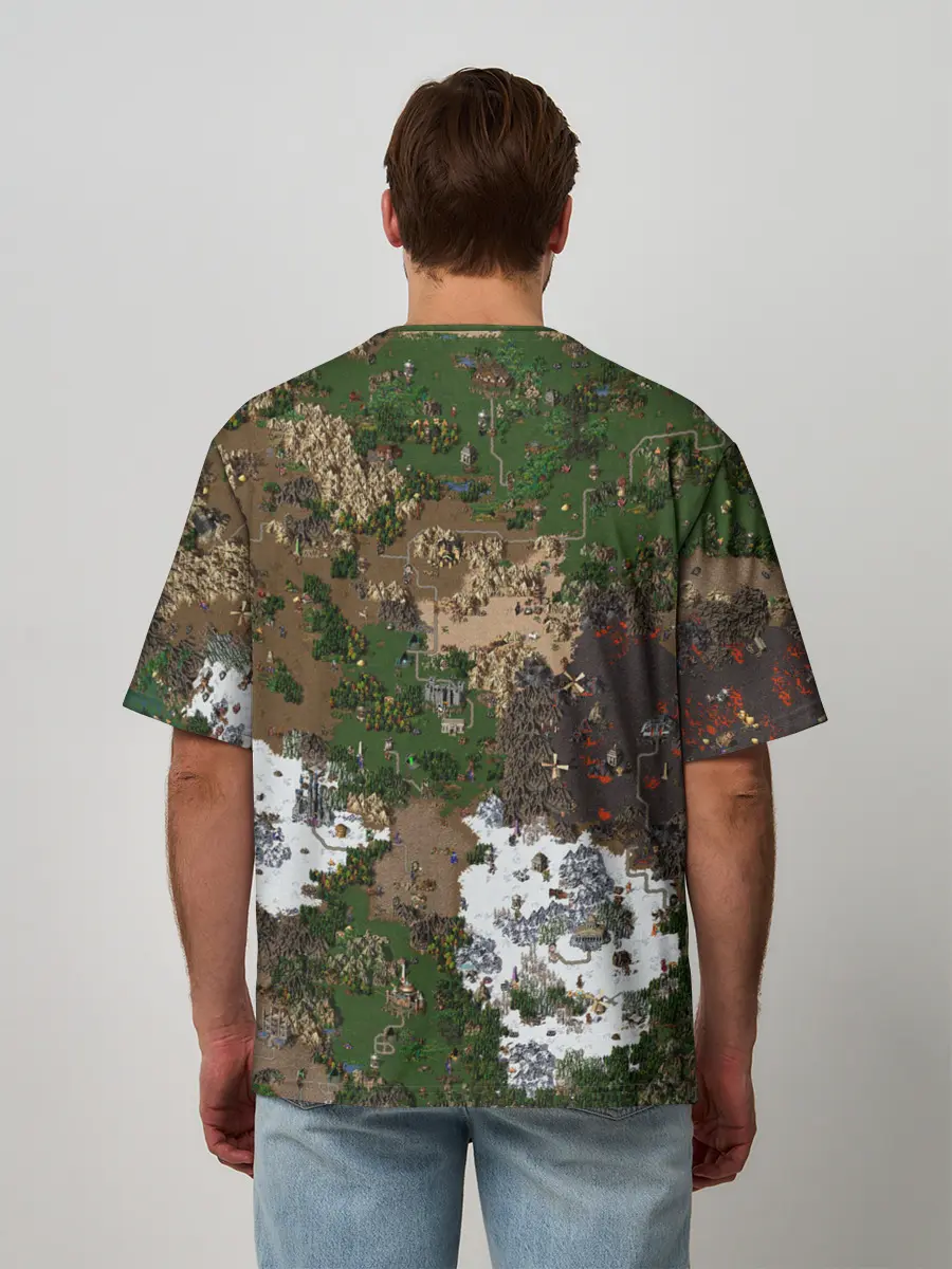 Мужская футболка оверсайз / Heroes III New Map