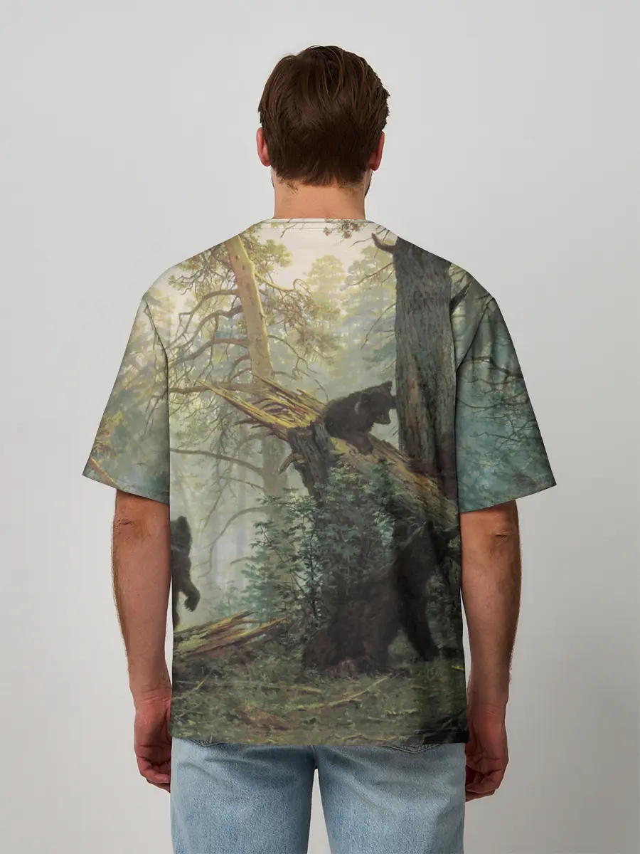 Мужская футболка оверсайз / Все как у людей