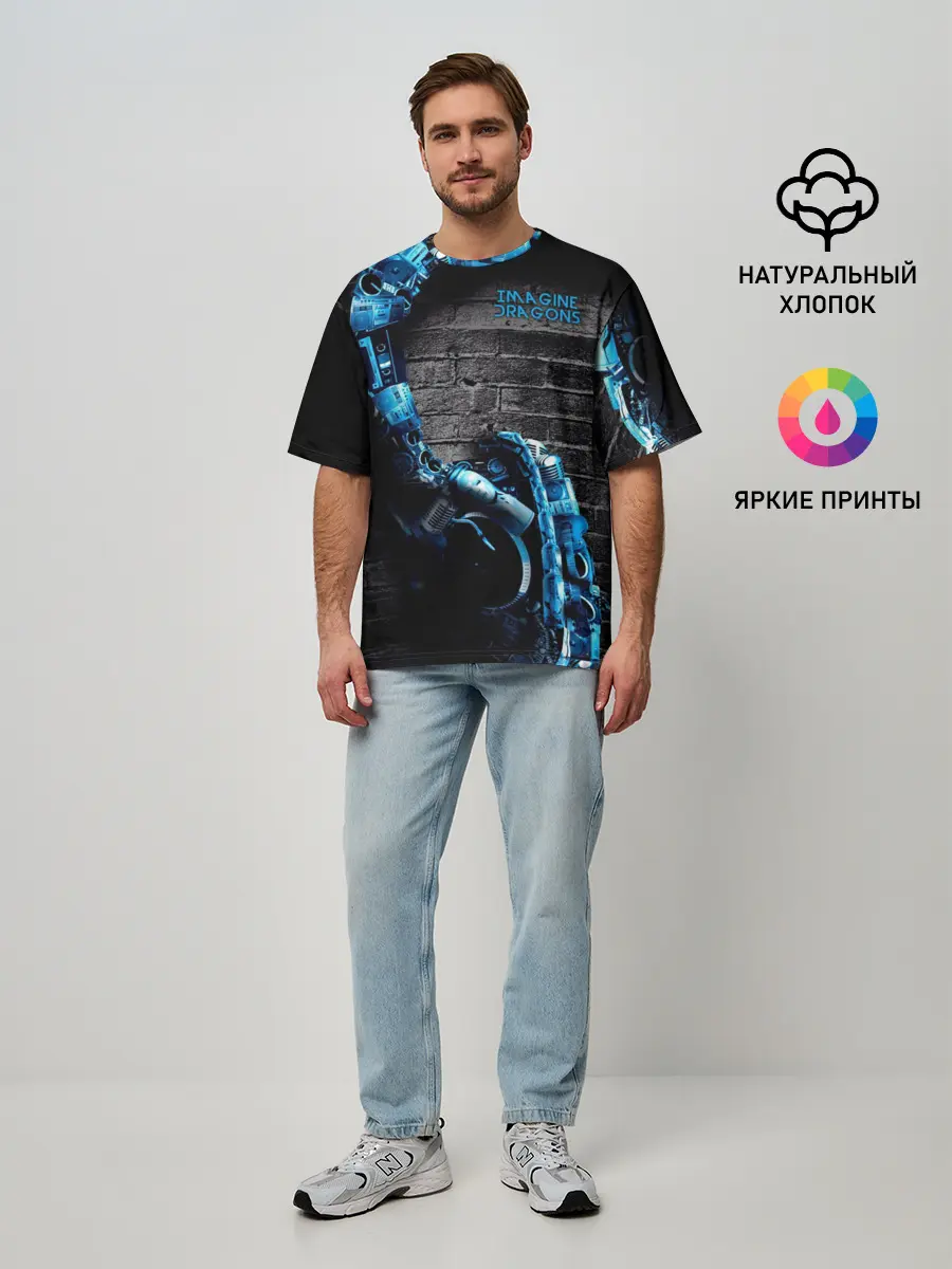 Мужская футболка оверсайз / Imagine Dragons
