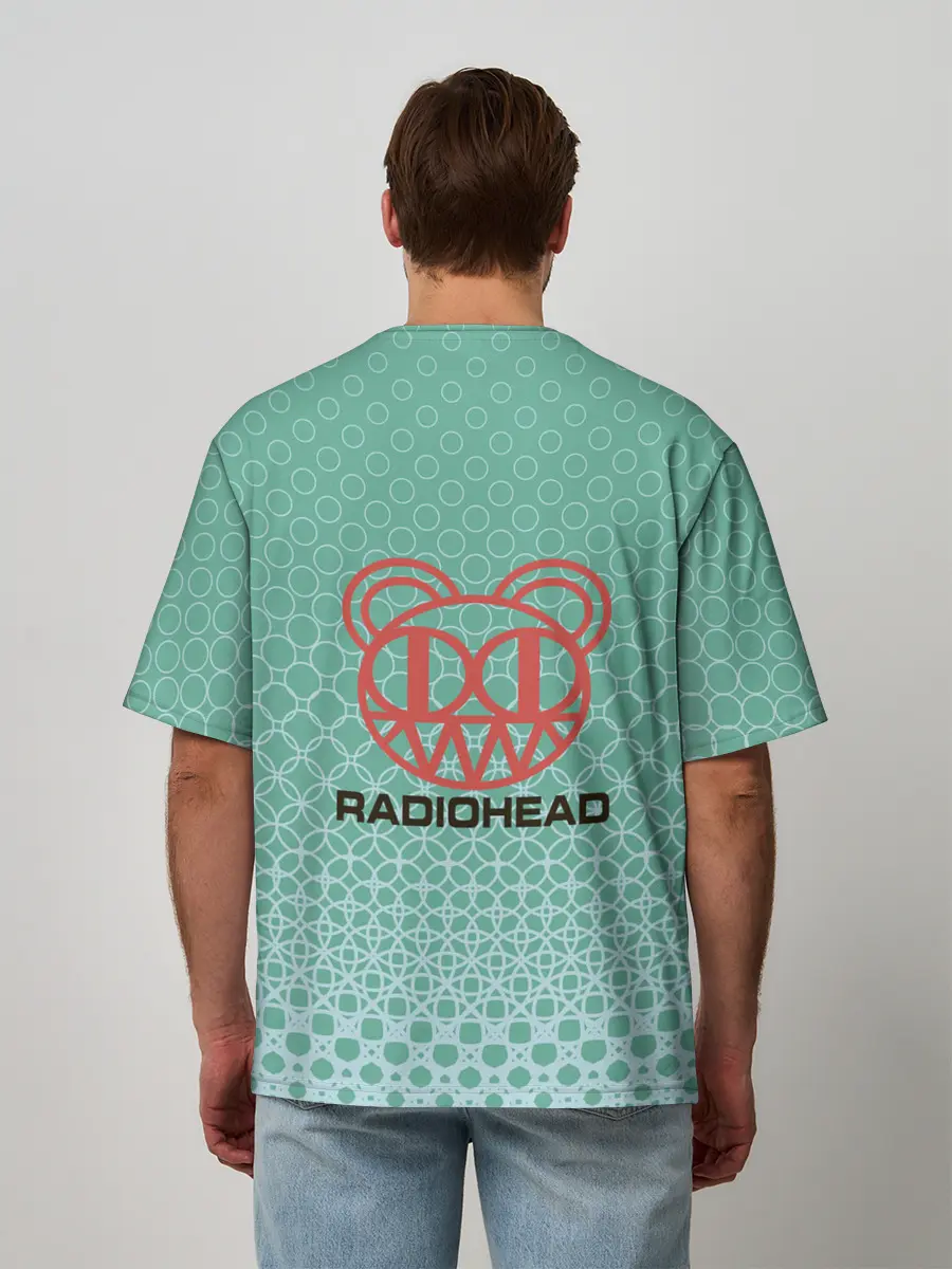 Мужская футболка оверсайз / Radiohead | Радиохед | Logo
