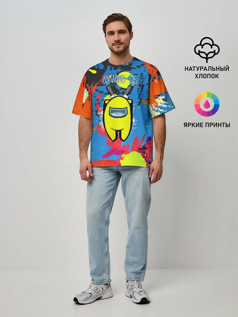 Мужская футболка оверсайз / Among Us