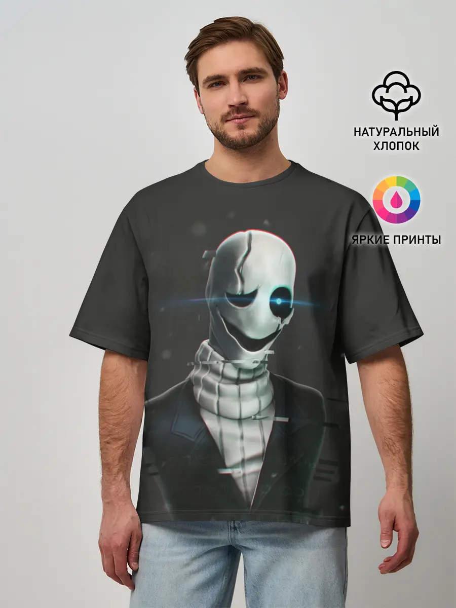 Мужская футболка оверсайз / UNDERTALE