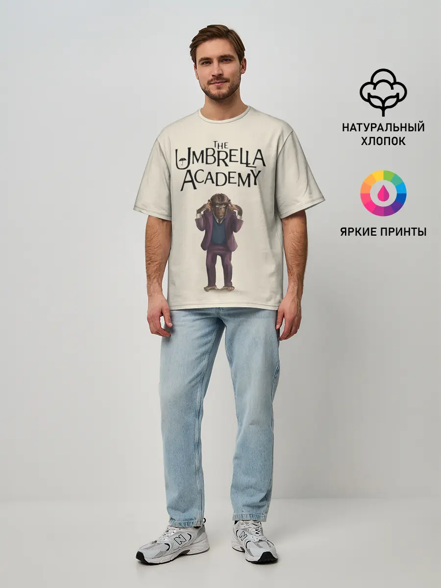 Мужская футболка оверсайз / The umbrella academy