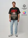 Мужская футболка оверсайз / SLAYER | УБИЙЦА