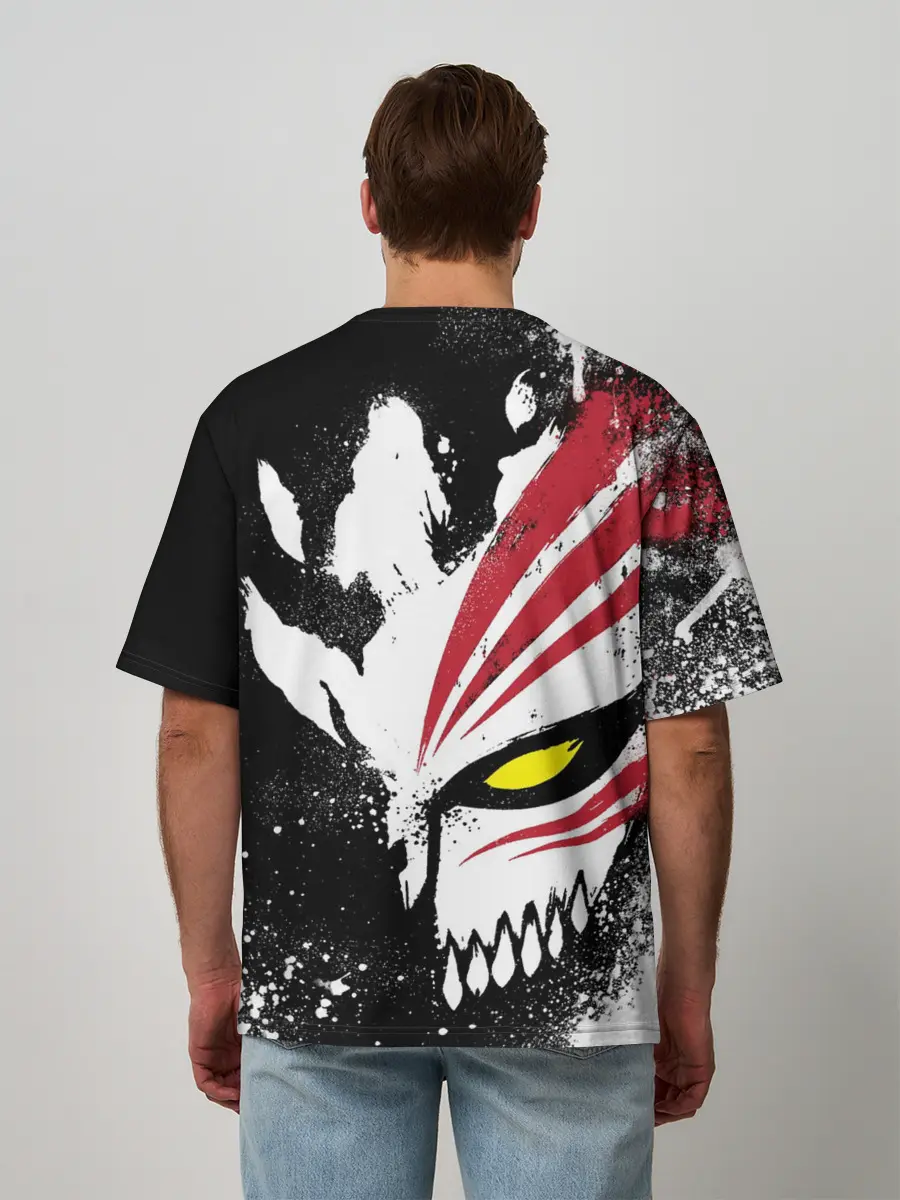 Мужская футболка оверсайз / БЛИЧ МАСКА | BLEACH