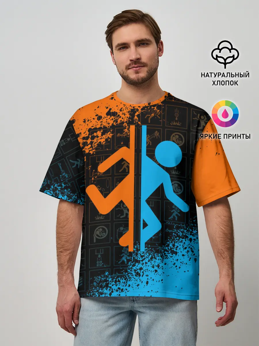 Мужская футболка оверсайз / PORTAL