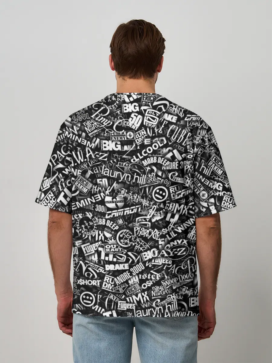 Мужская футболка оверсайз / Top Hip Hop