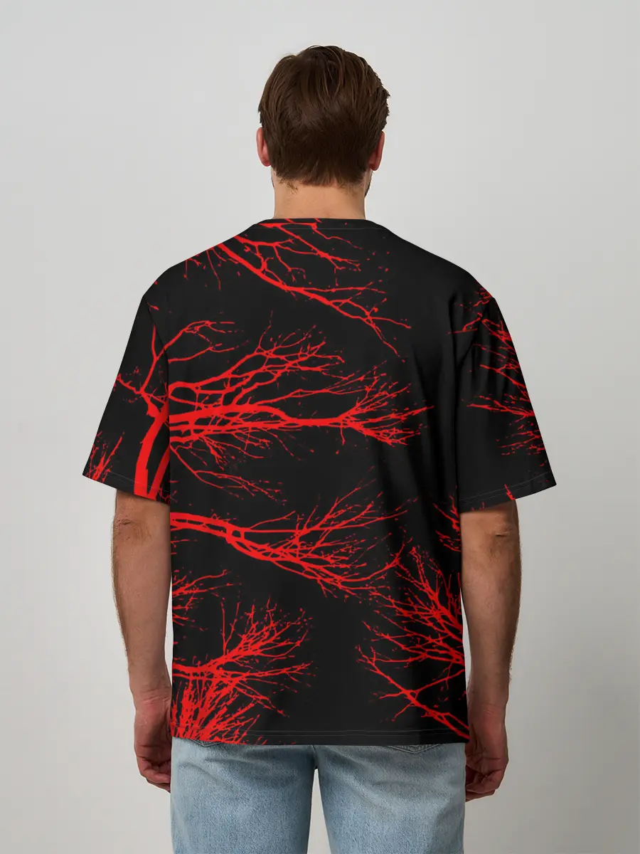 Мужская футболка оверсайз / Berserk: Ветки деревьев