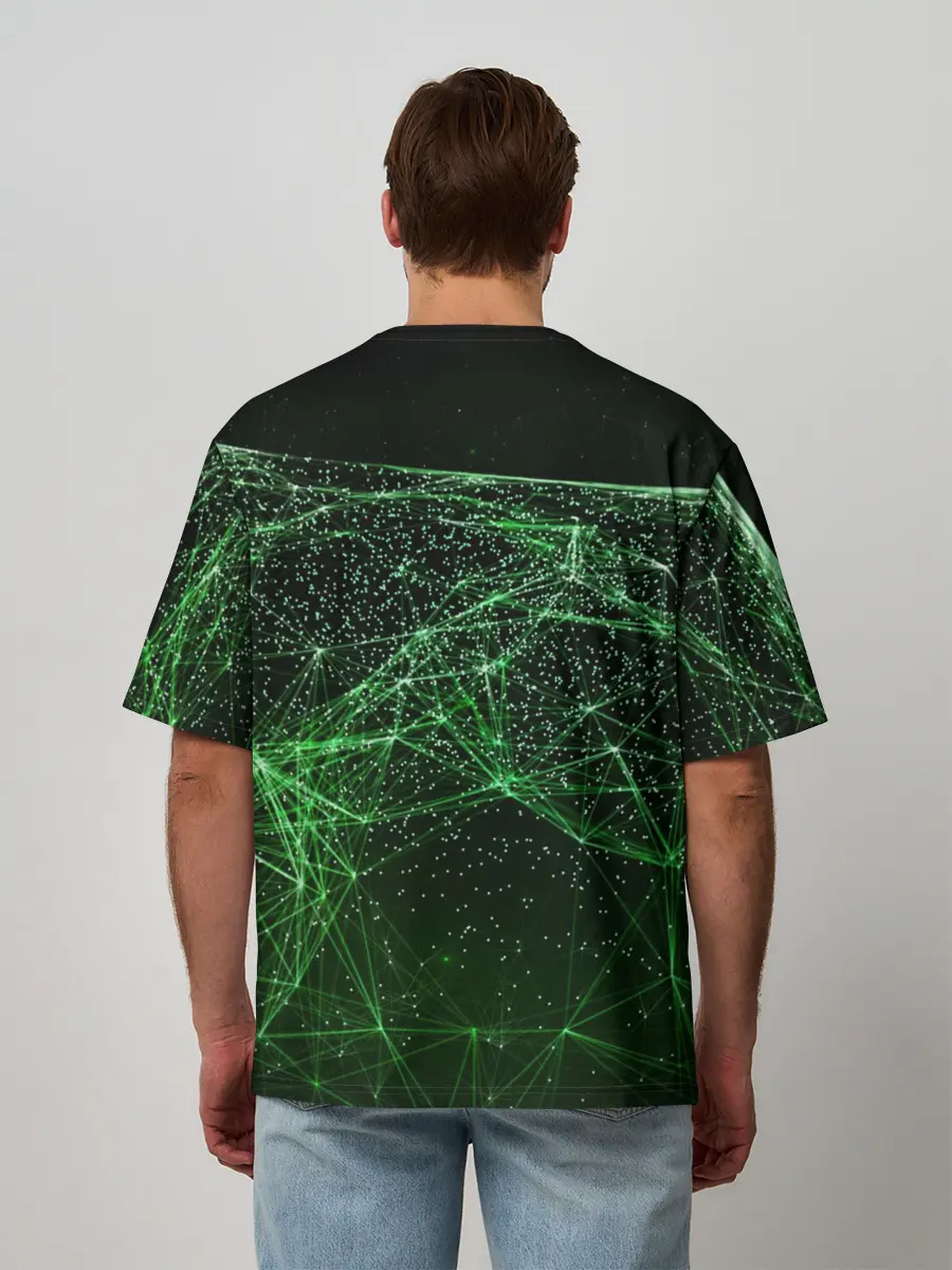 Мужская футболка оверсайз / WATCH DOGS 2