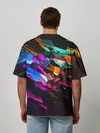 Мужская футболка оверсайз / АБСТРАКЦИЯ НЕОНОВАЯ