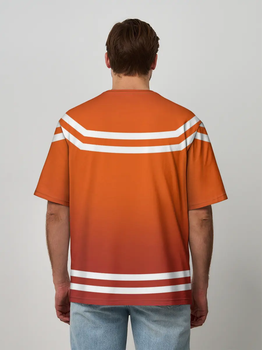 Мужская футболка оверсайз / Пожарная форма